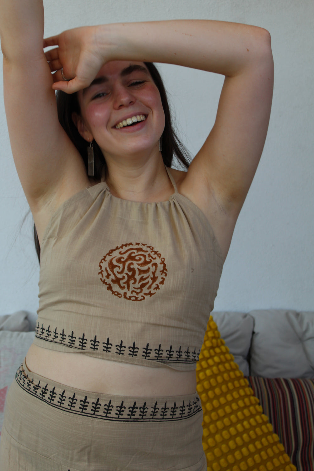 Top Halter Beige