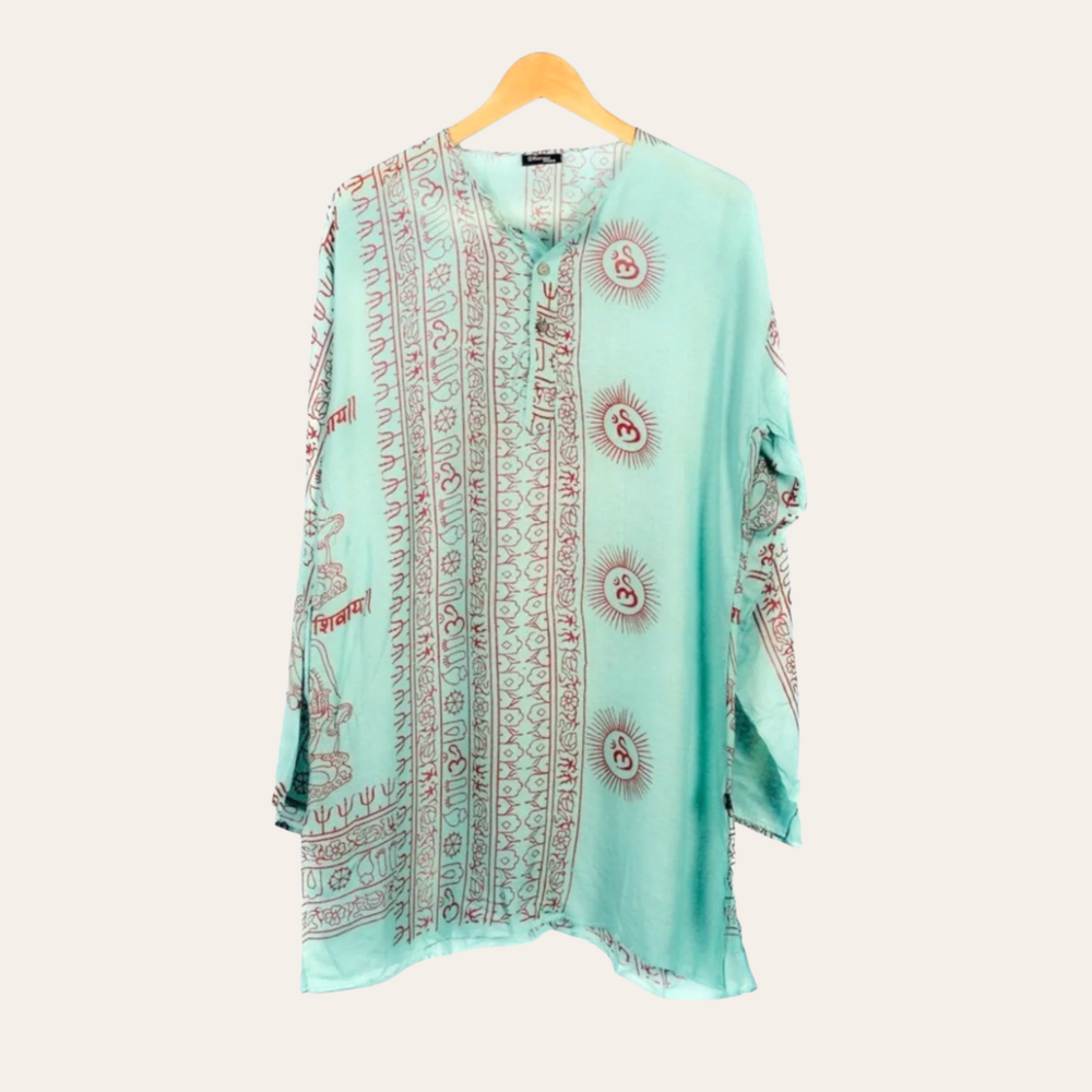Kurta Nueva Turquesa/rojo