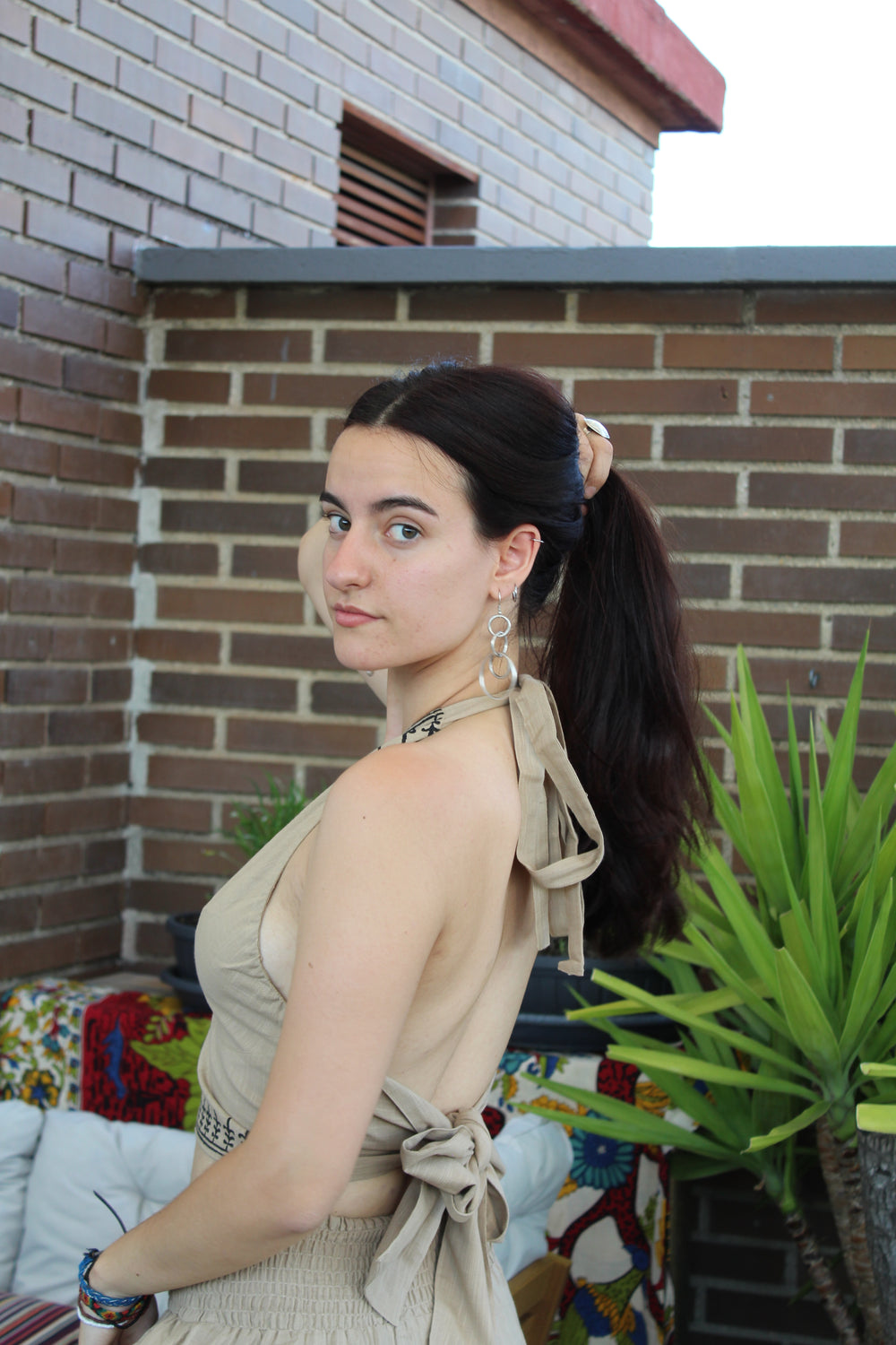 Top Atado Beige