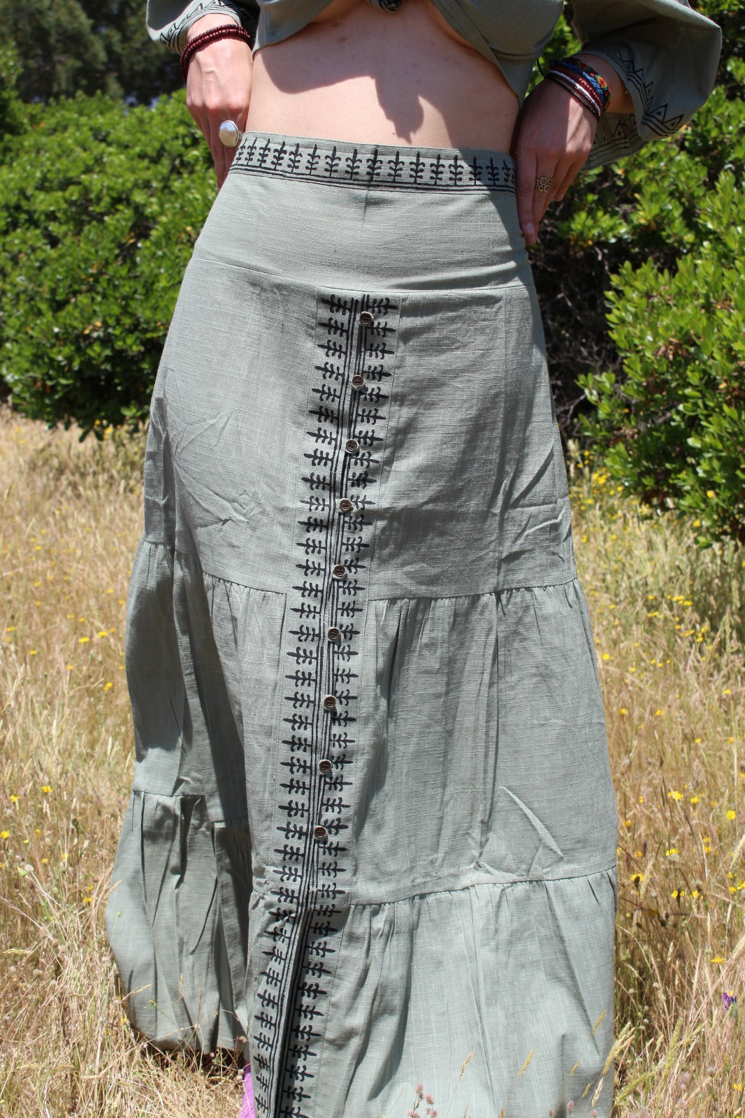 Falda Algodón Oliva