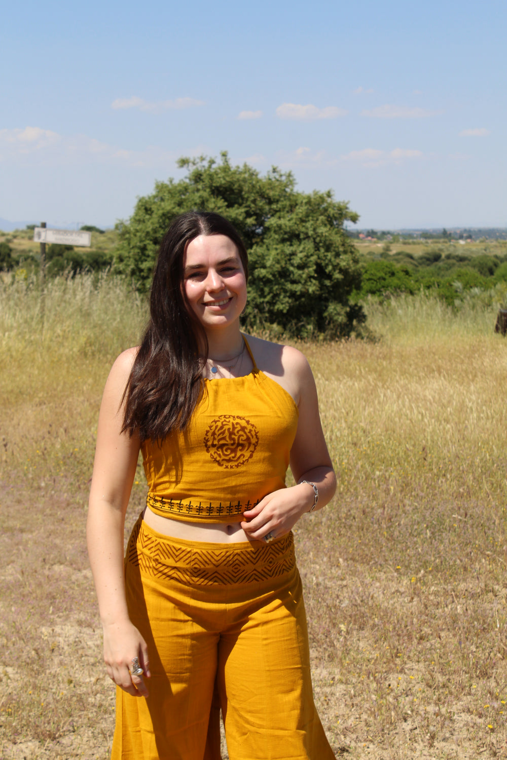 Top Halter Mostaza
