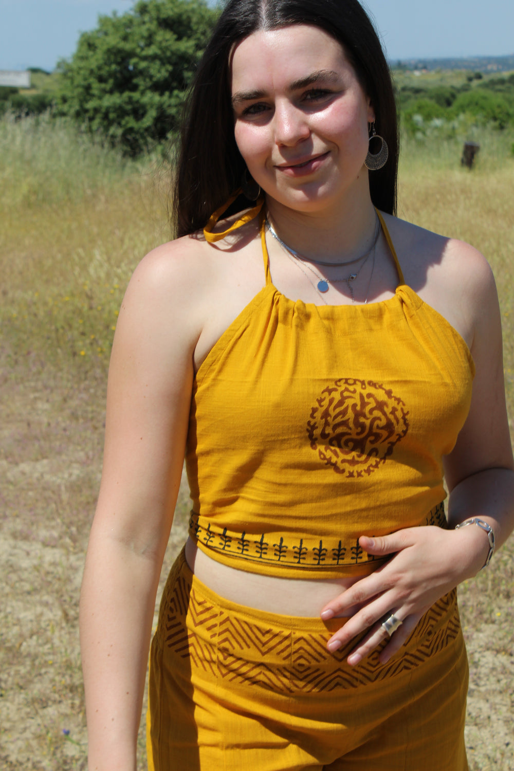 Top Halter Mostaza