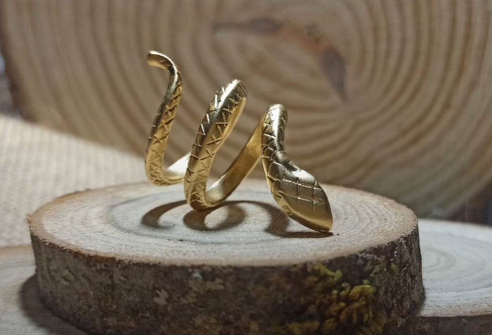 Anillo Pitón Dorado