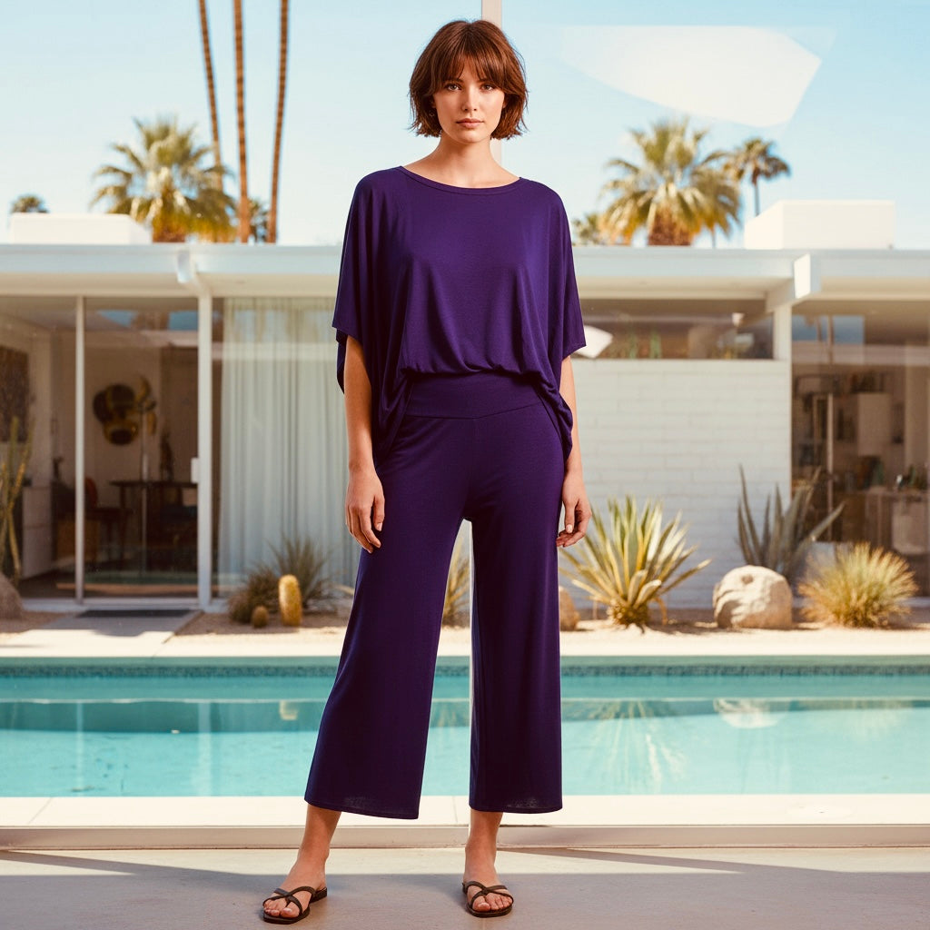 Pantalón Corto Berenjena