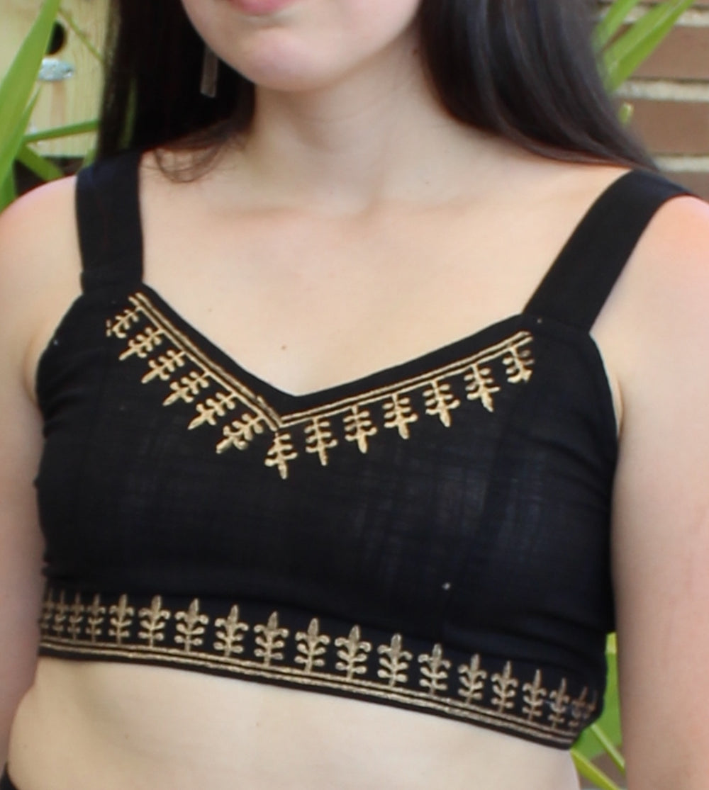 Crop Top Negro