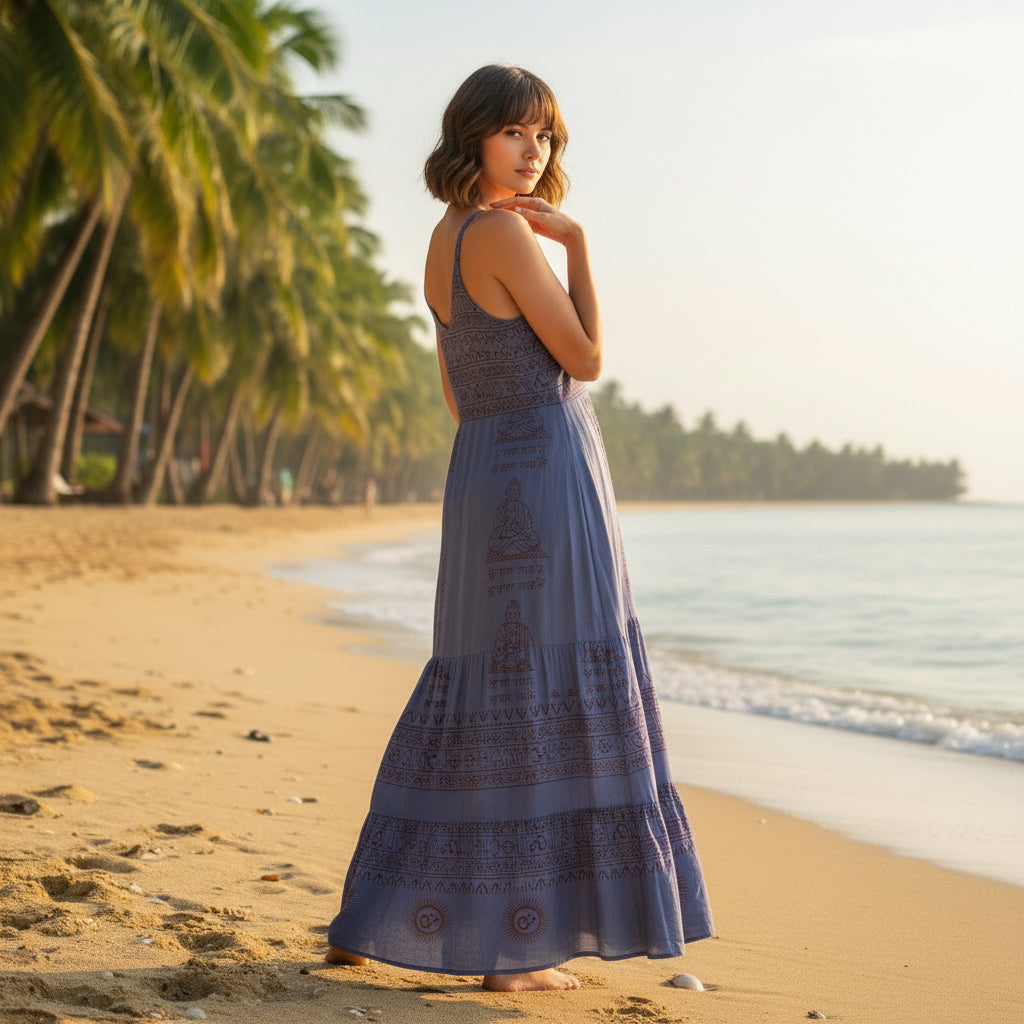 Vestido tirantes Denim