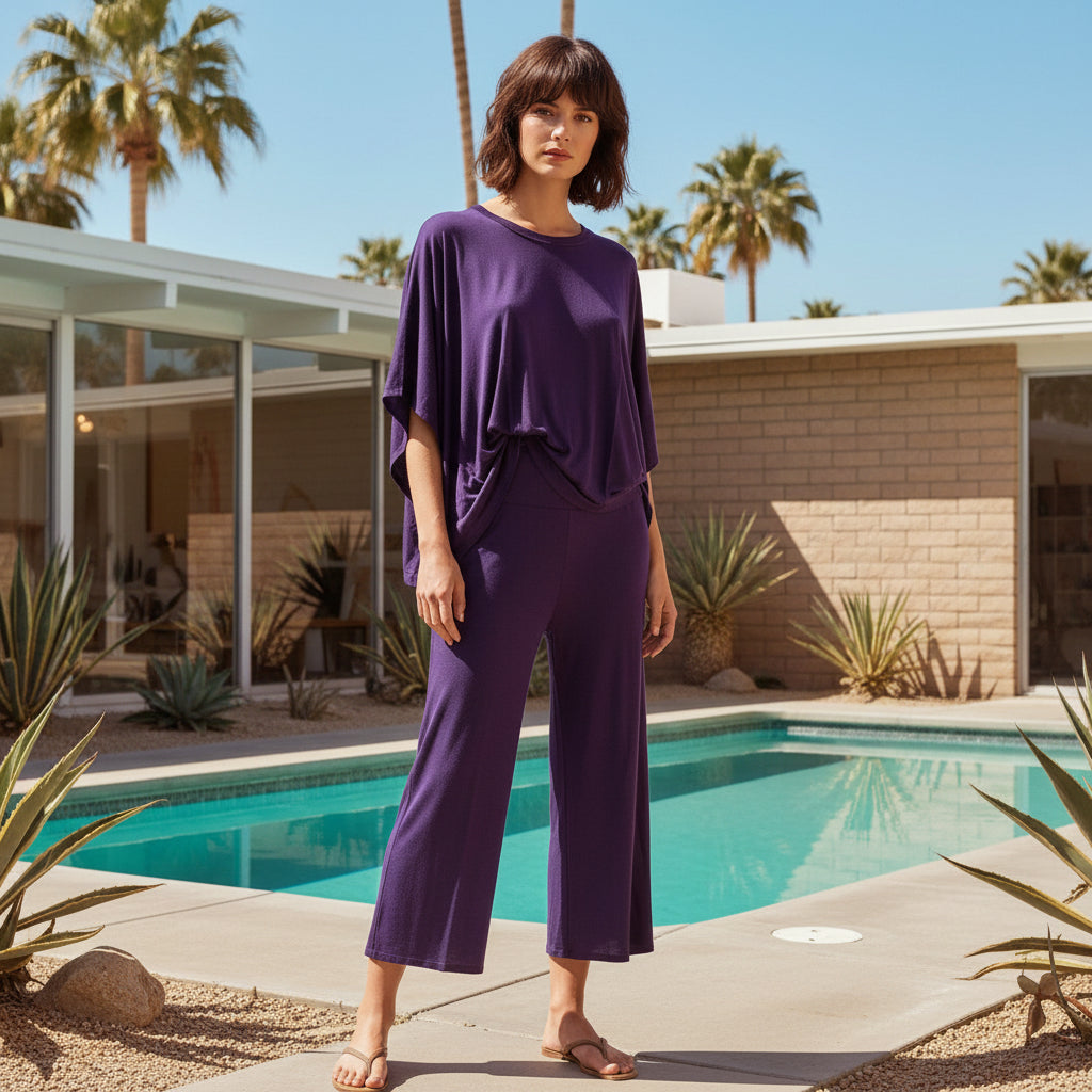 Pantalón Corto Berenjena