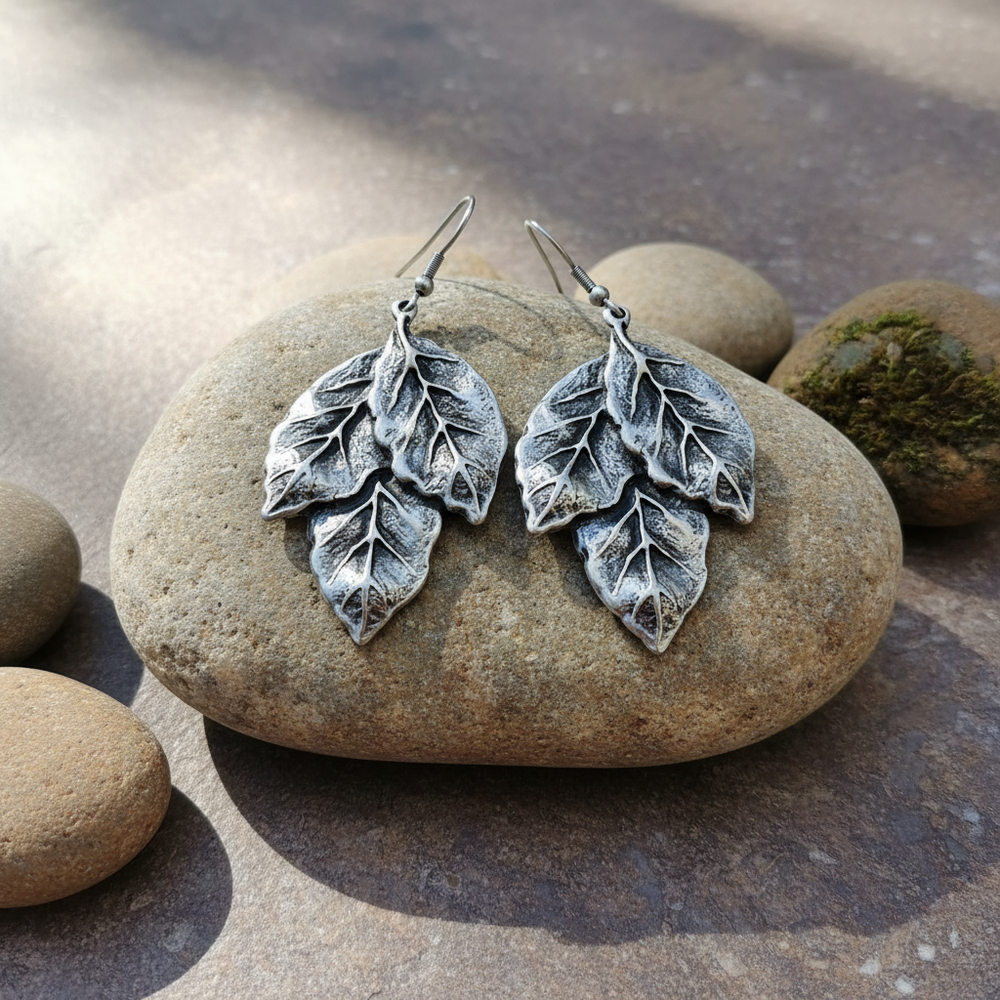 Pendientes Hojas