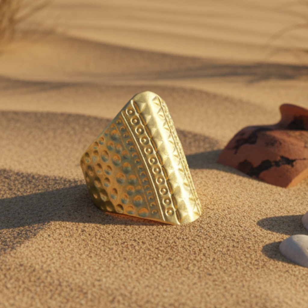 Anillo Bej Dorado