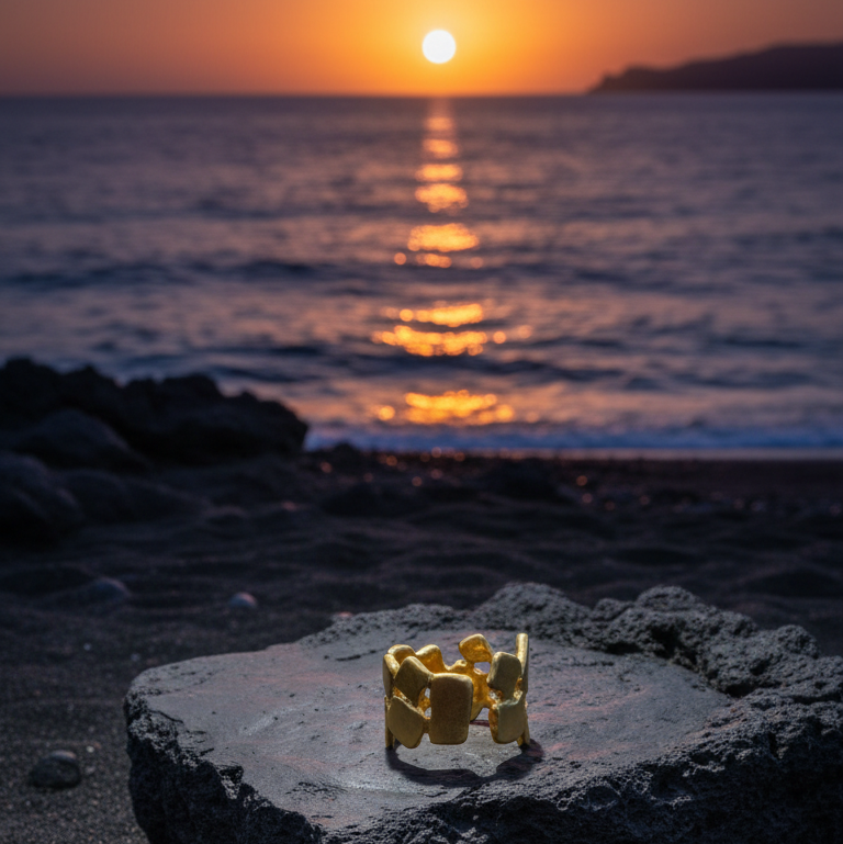 Anillo Corona Dorado