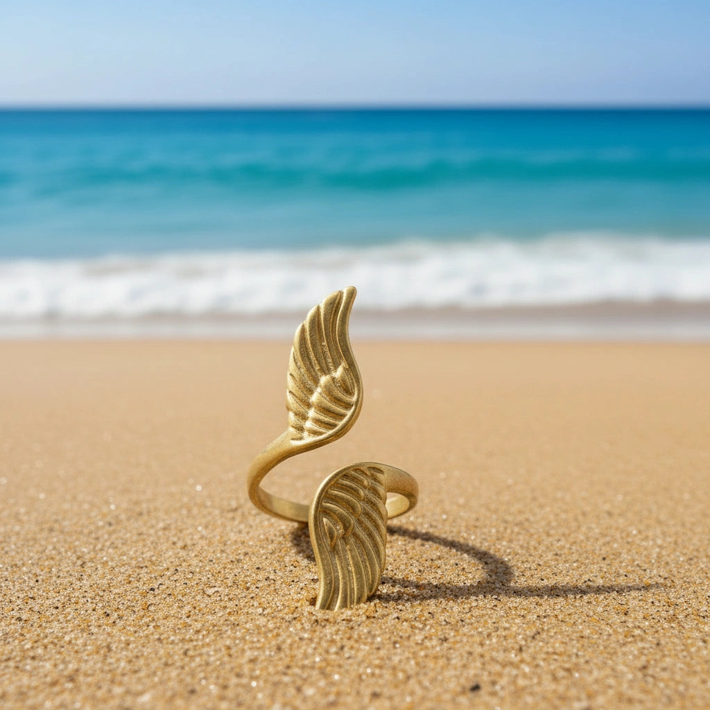 Anillo Dos Alas Dorado
