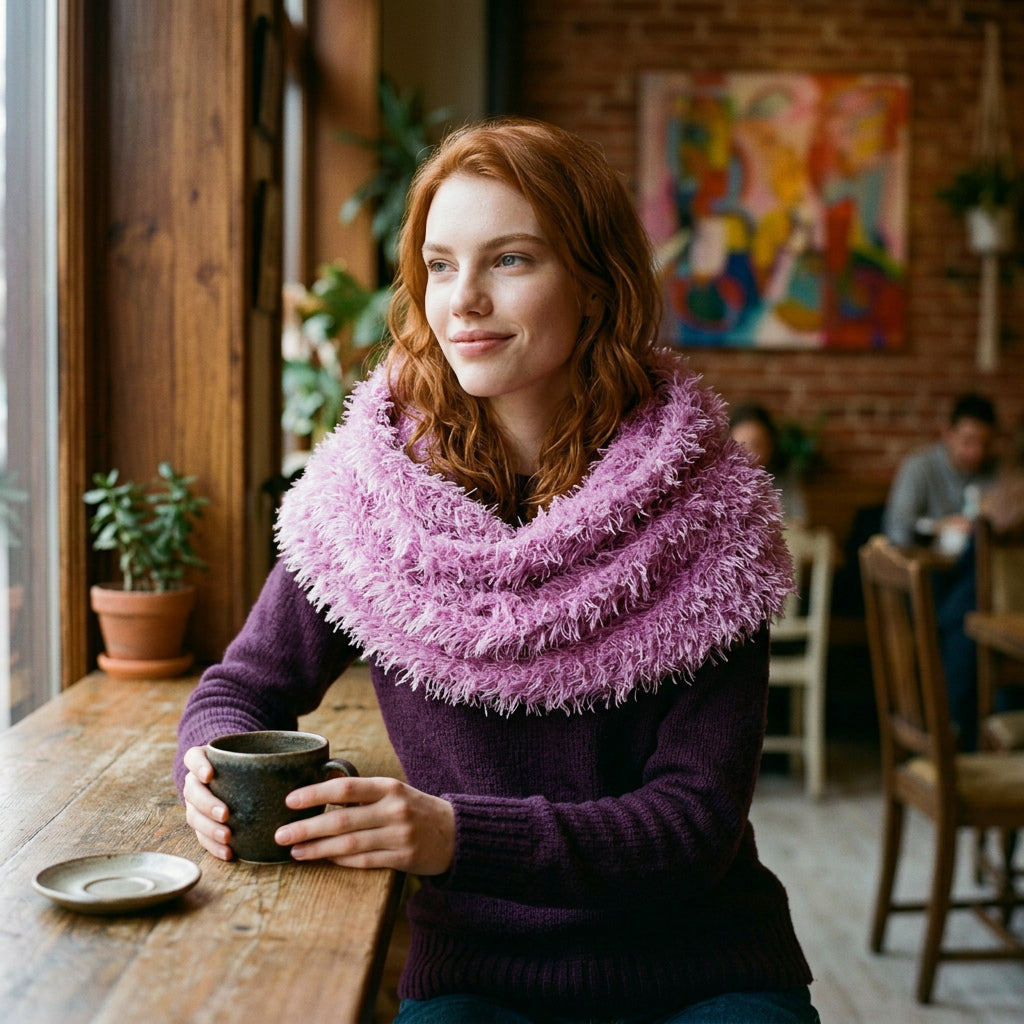 Bufanda Multiposición Violeta