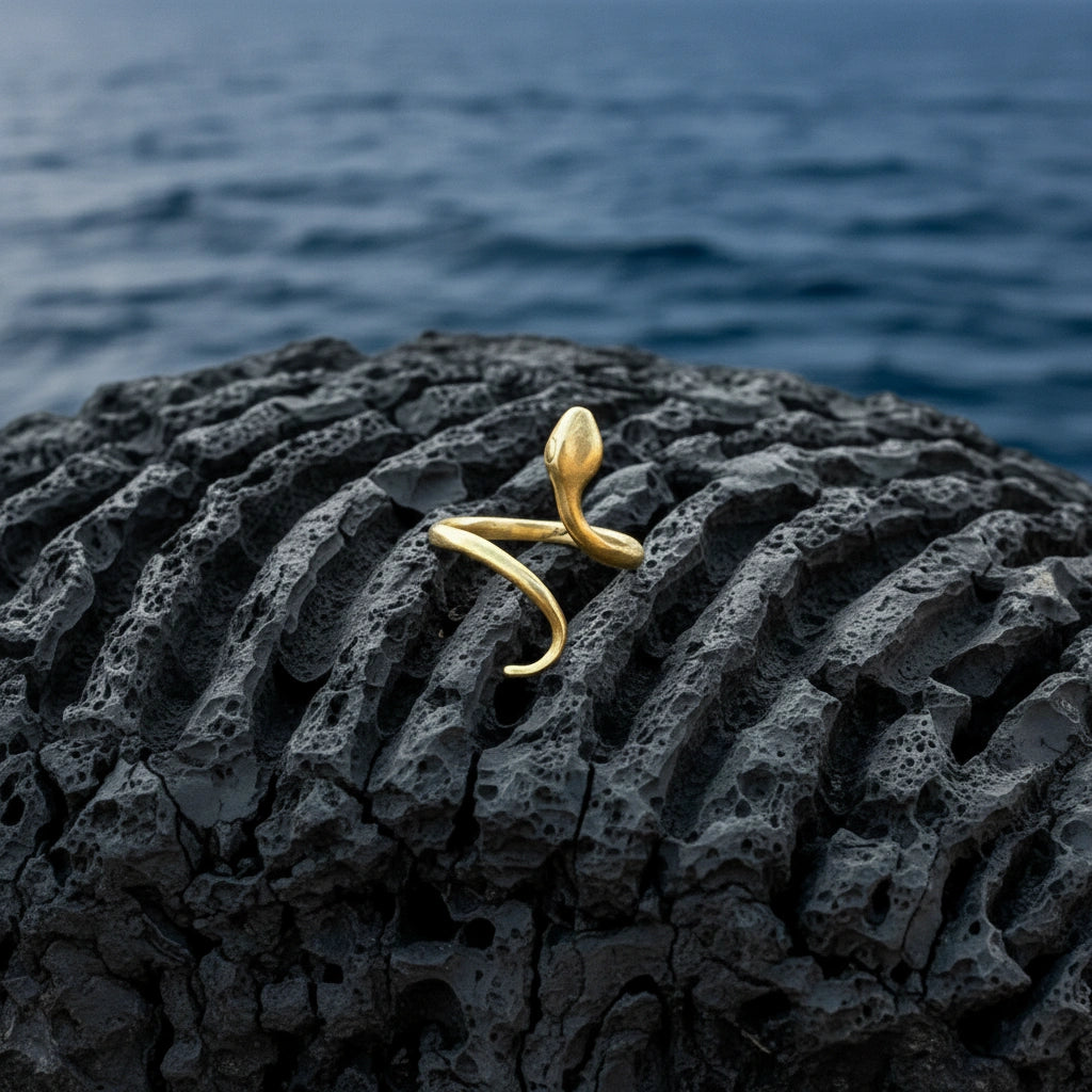 Anillo Snake Dorado