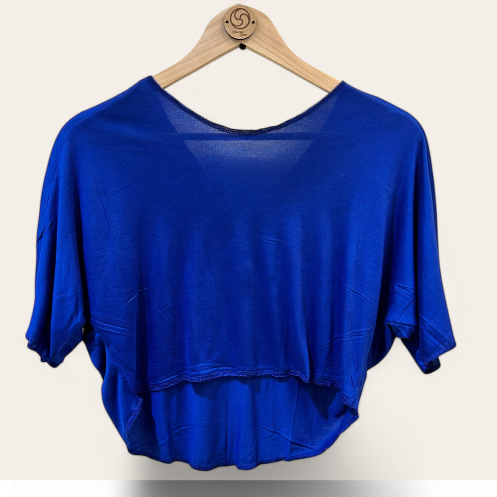 Top Corto Azul Eléctrico