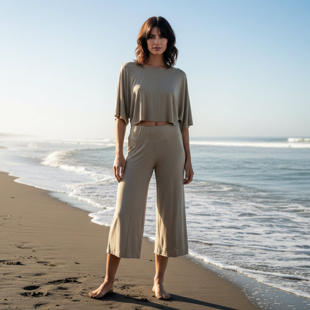 Pantalón Corto Beige