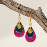 Pendientes Goa Fucsia