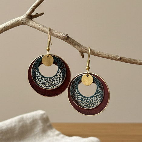 Pendientes Forest Granate