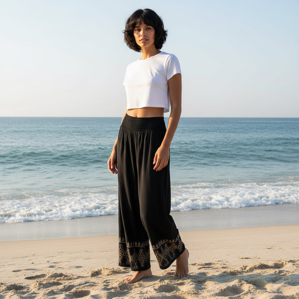 Pantalón Recto Negro