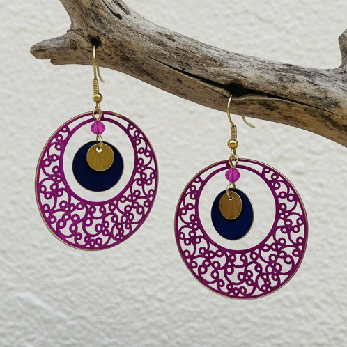 Pendientes Tarifa Fucsia