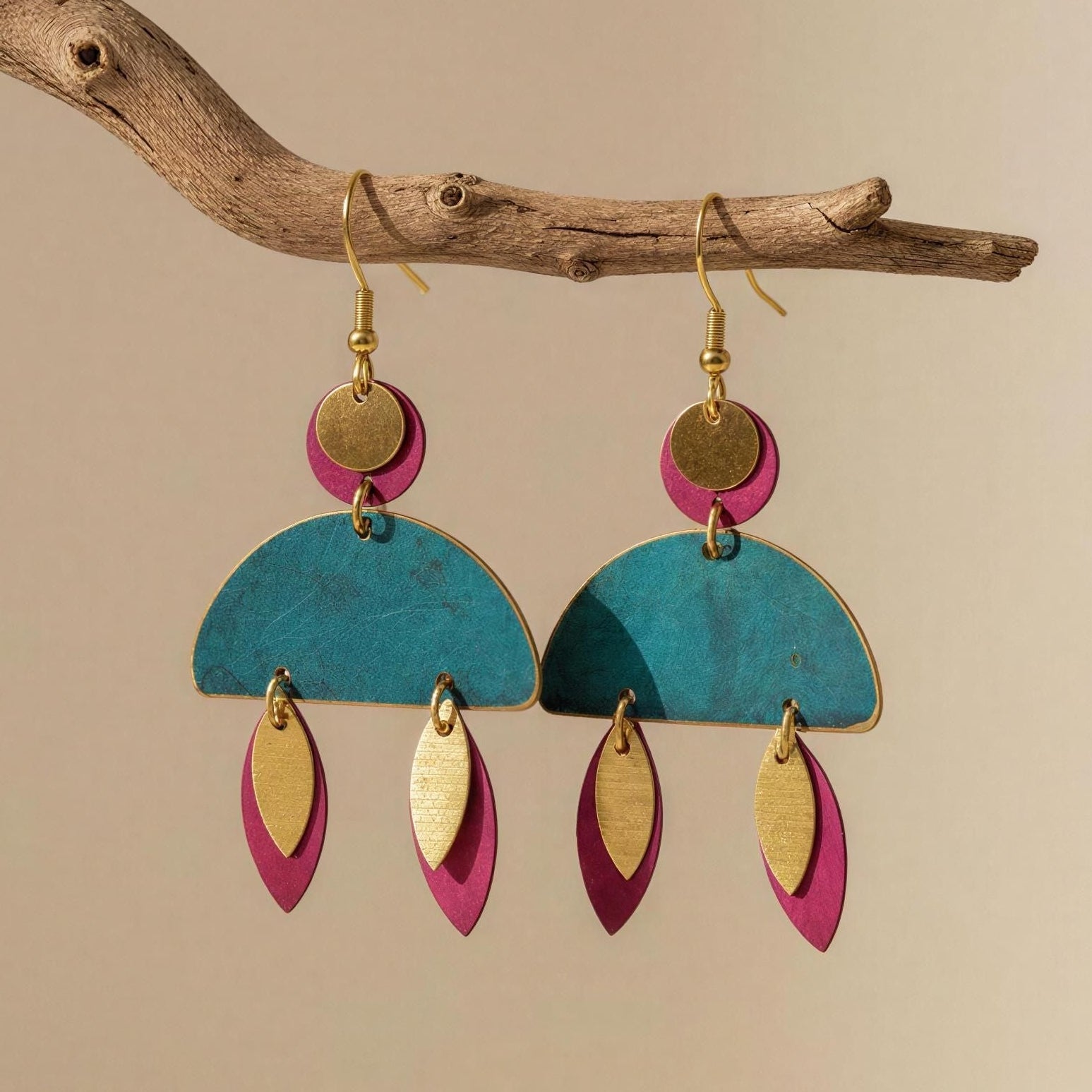 Pendientes Badila Turquesa