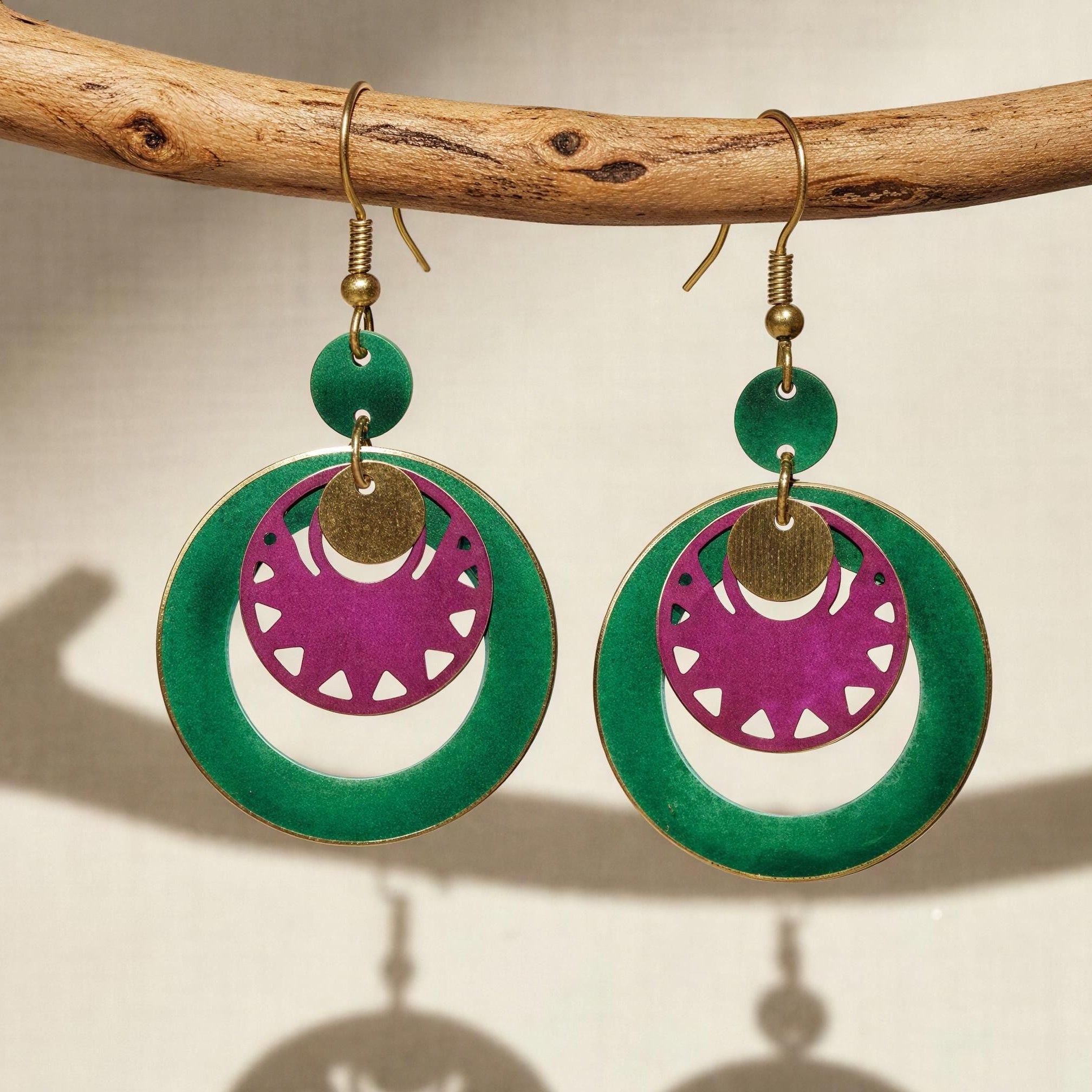 Pendientes Keops turquesa