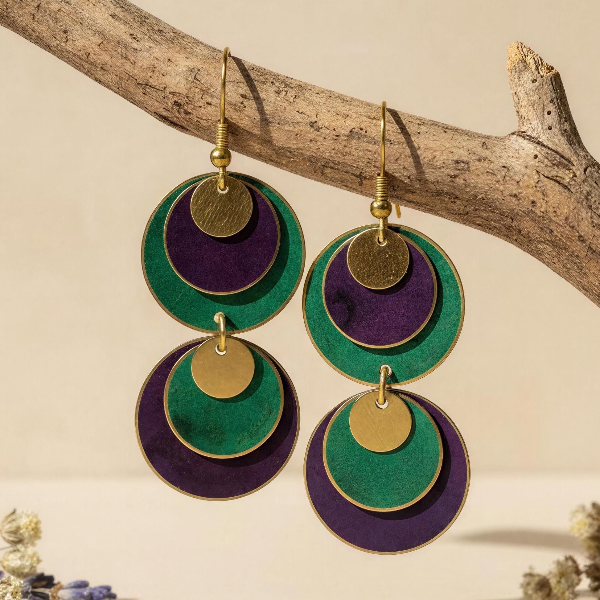 Pendientes Palmar Morado