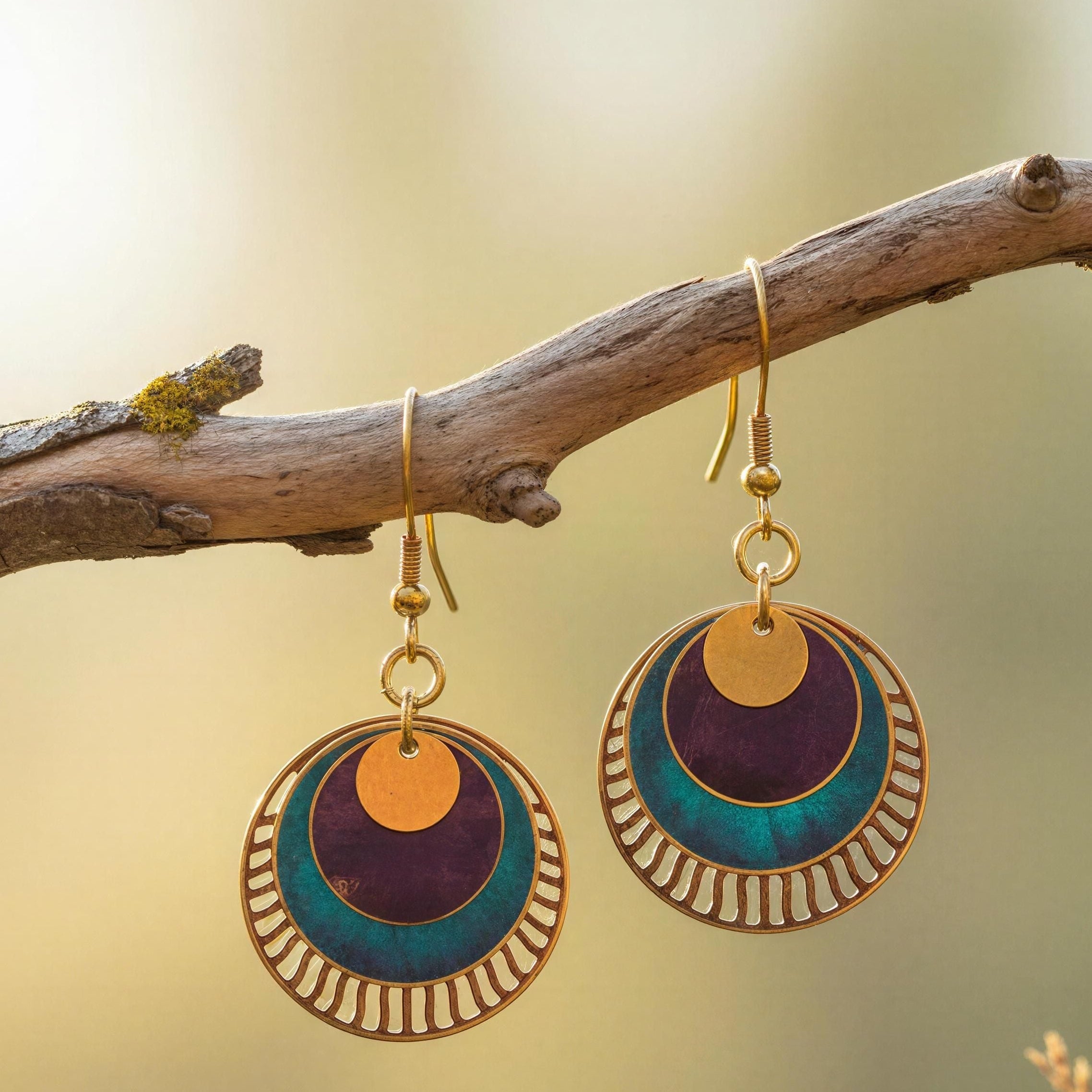 Pendientes Sri Burdeos