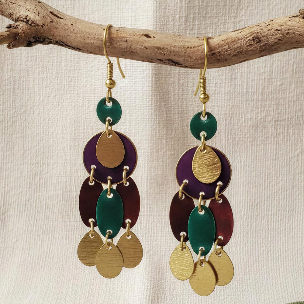 Pendientes Cascai Morado