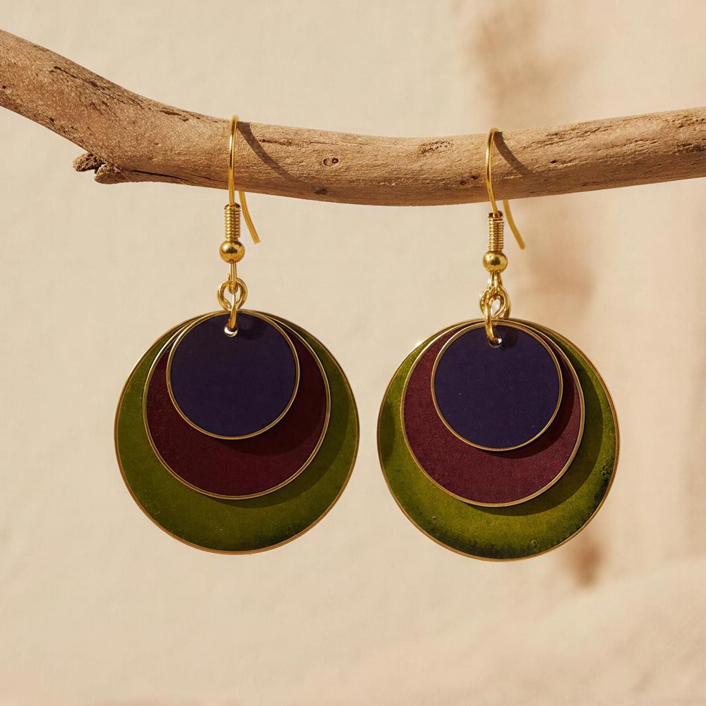 Pendientes Jamaica Oliva