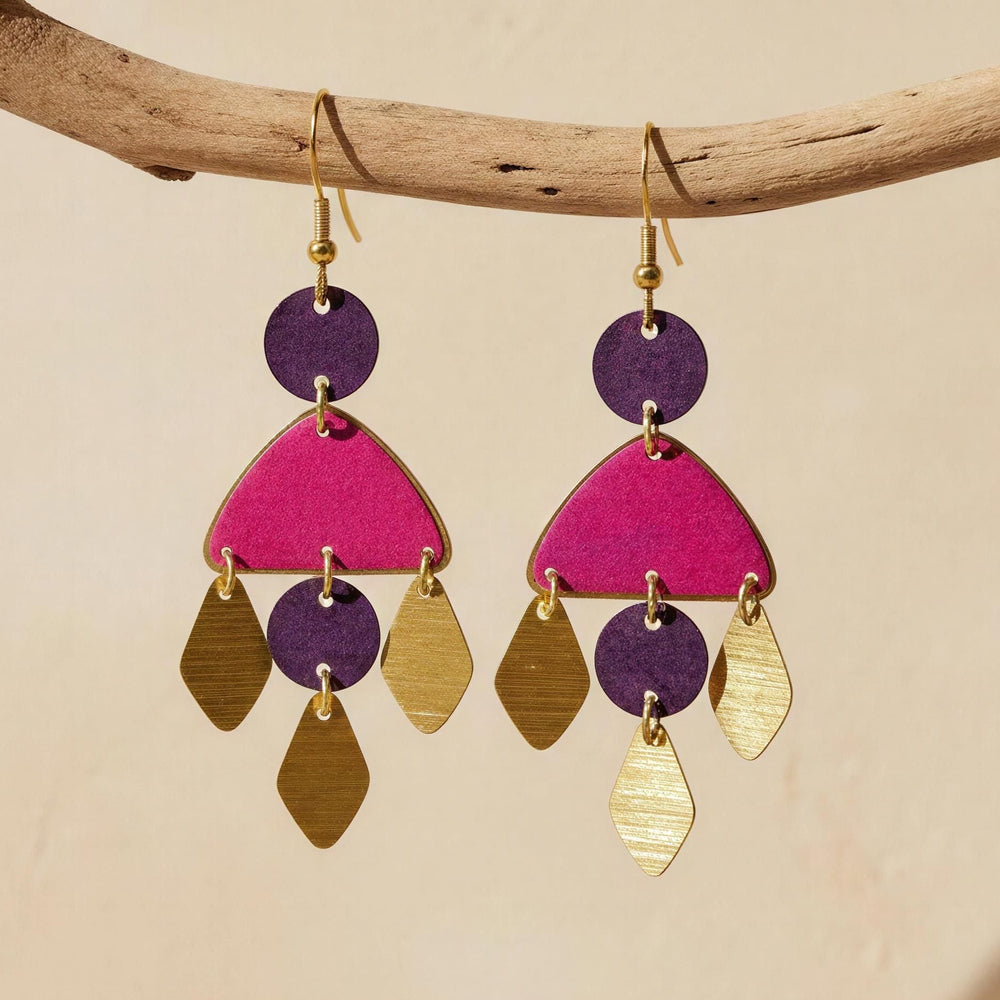 Pendientes Toronto Fucsia