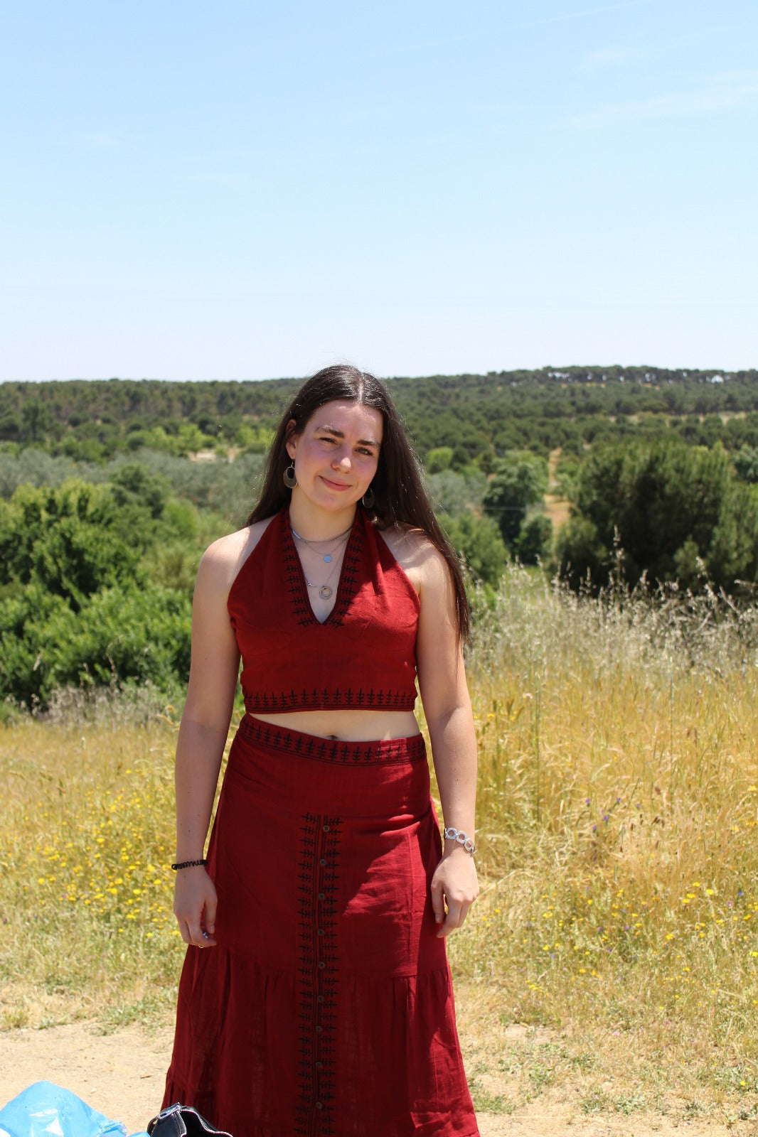 Falda Algodón Teja