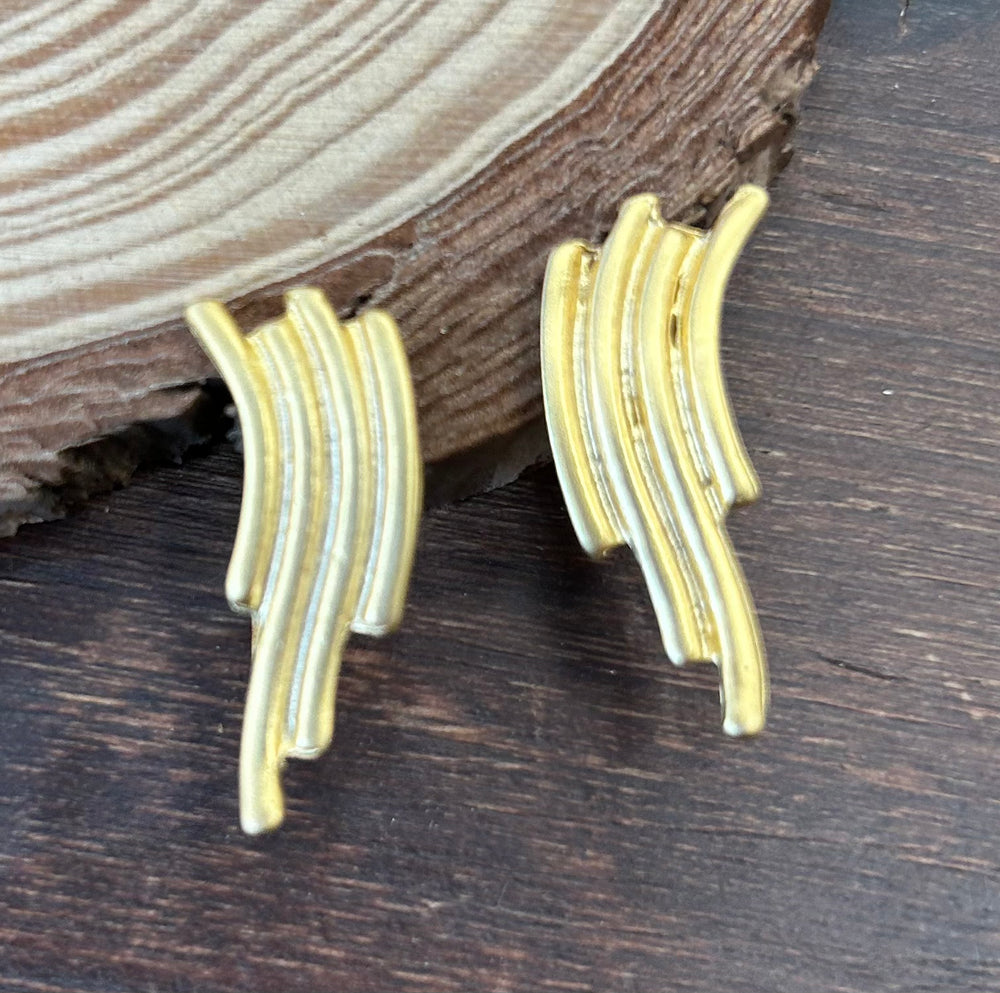 Pendientes Olas Dorados