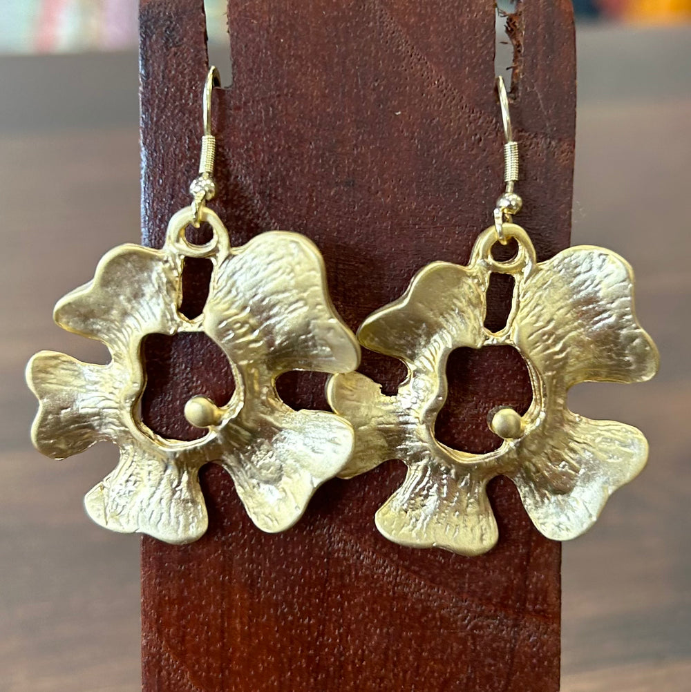 Pendientes Flower Dorados