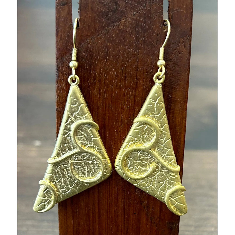 Pendientes Triángulo Dorados