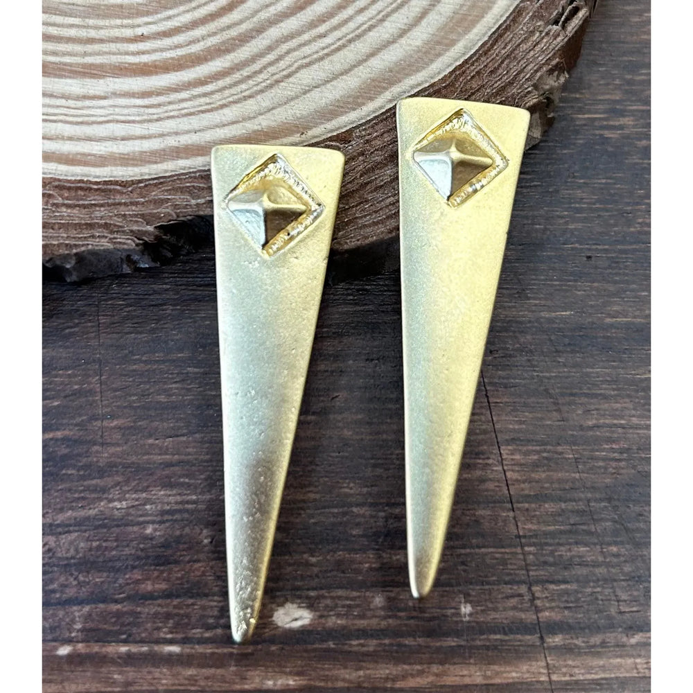 Pendientes Prisma Dorados