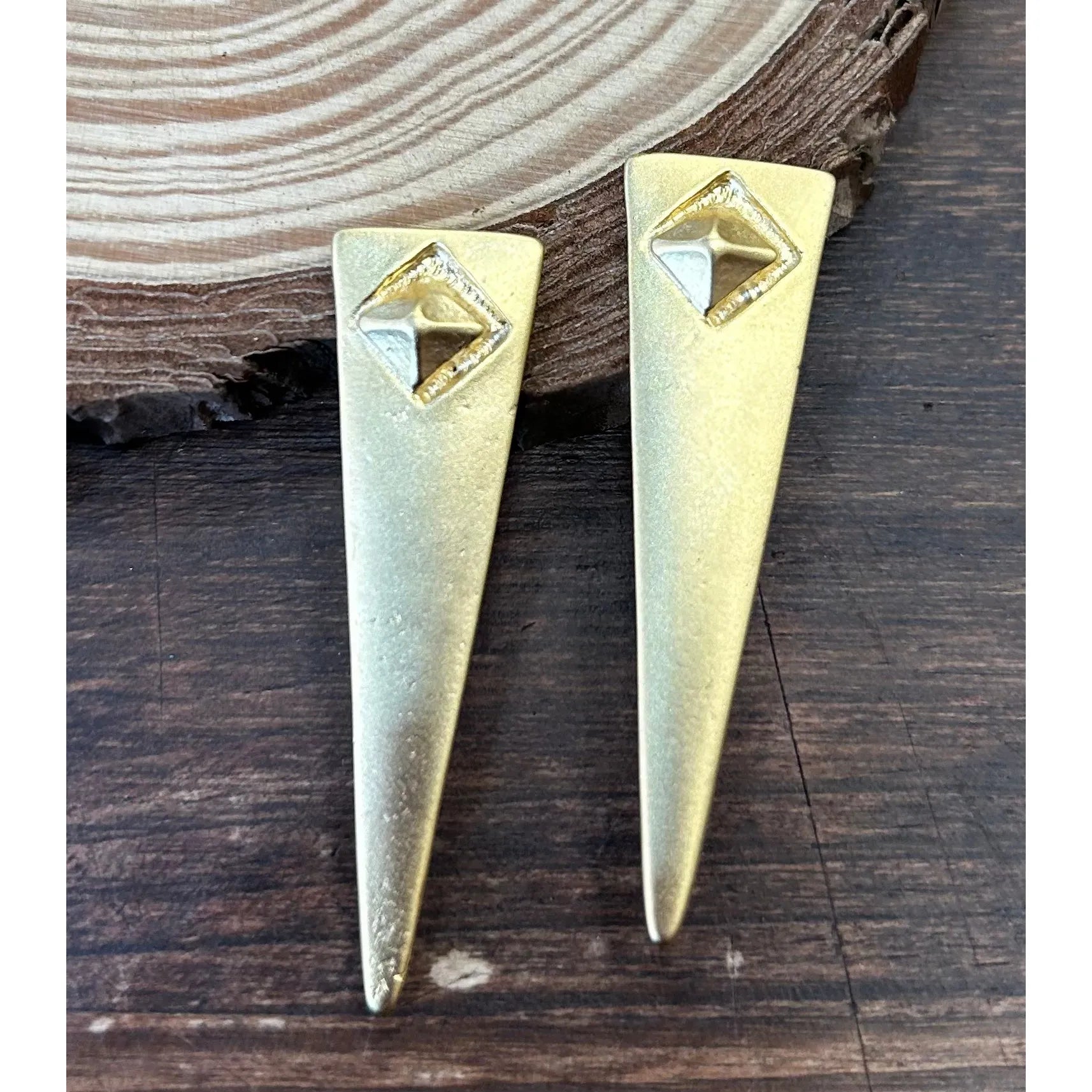 Pendientes Prisma Dorados