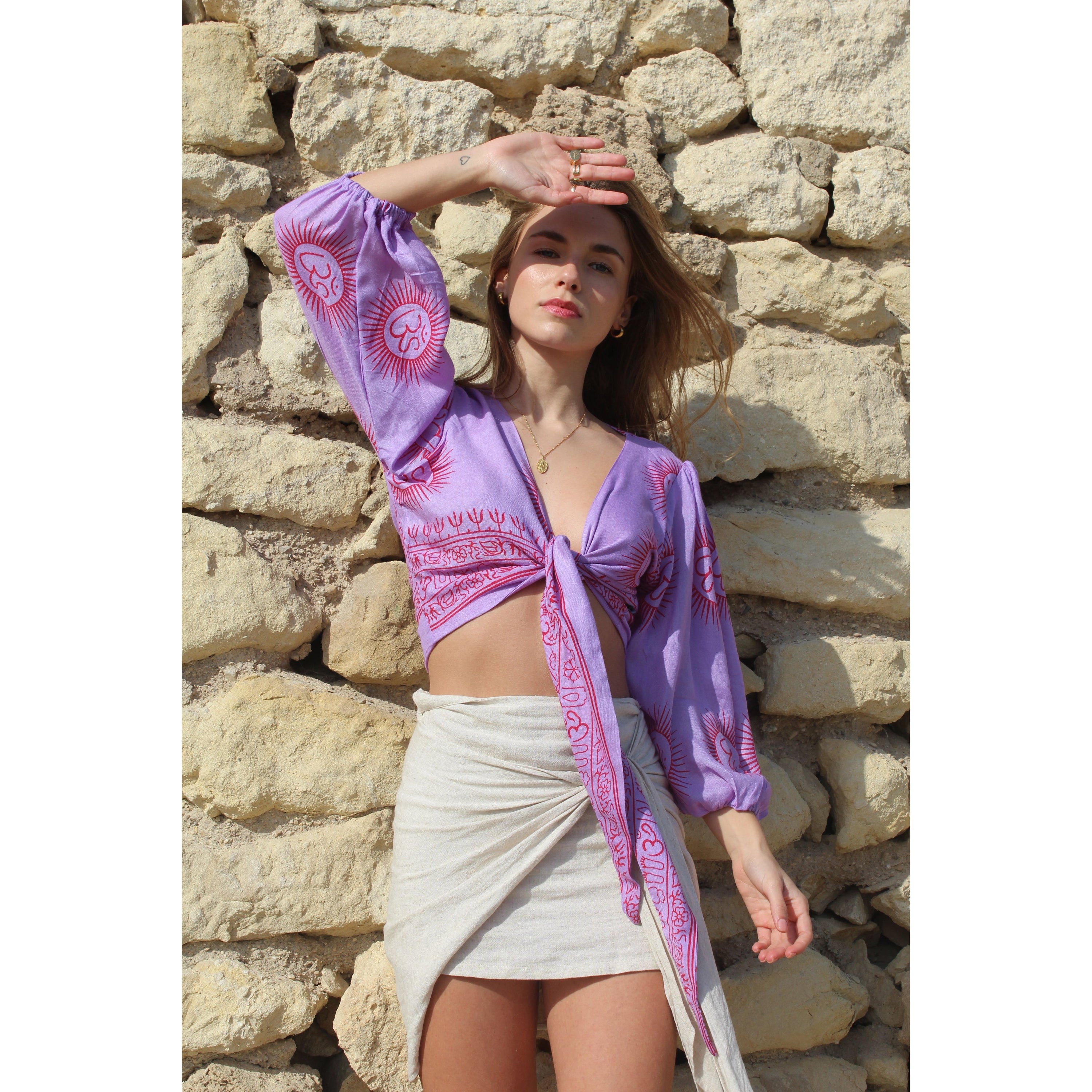 Bolero Lila/rojo