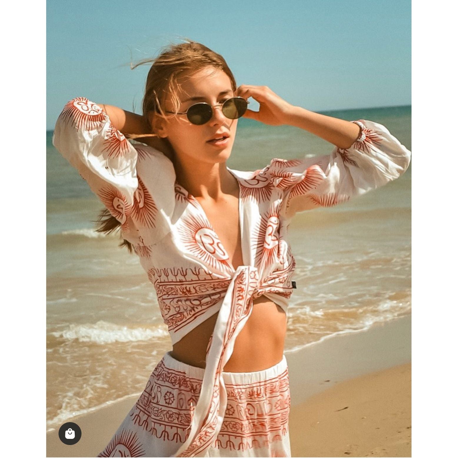 Bolero Blanco/rojo