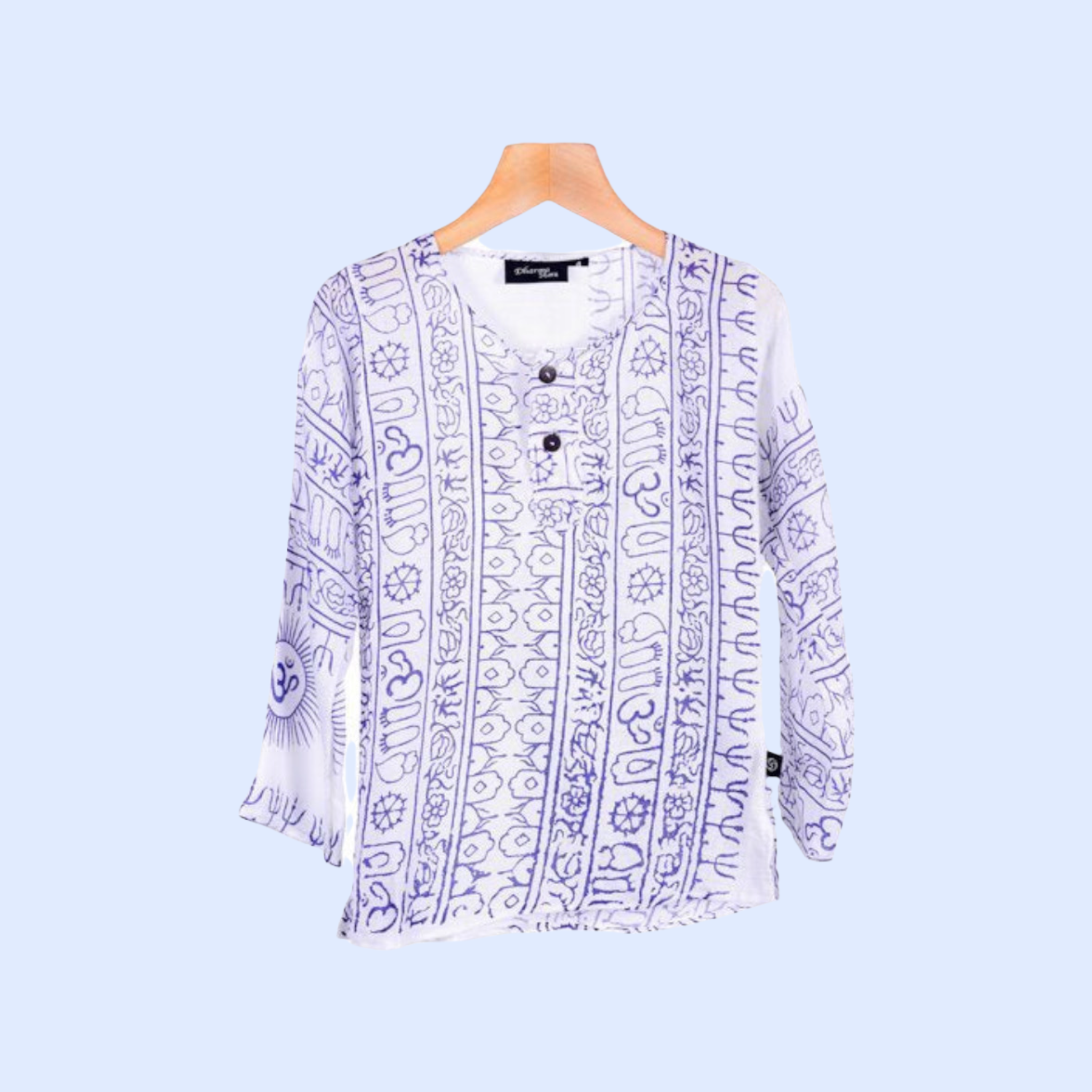 Kurta Blanca/denim de Niños