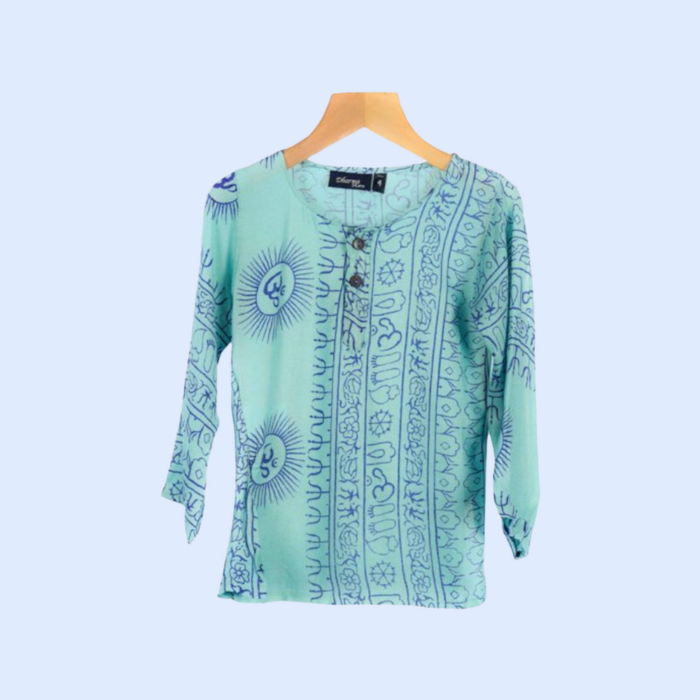 Kurta Turquesa/denim de Niños