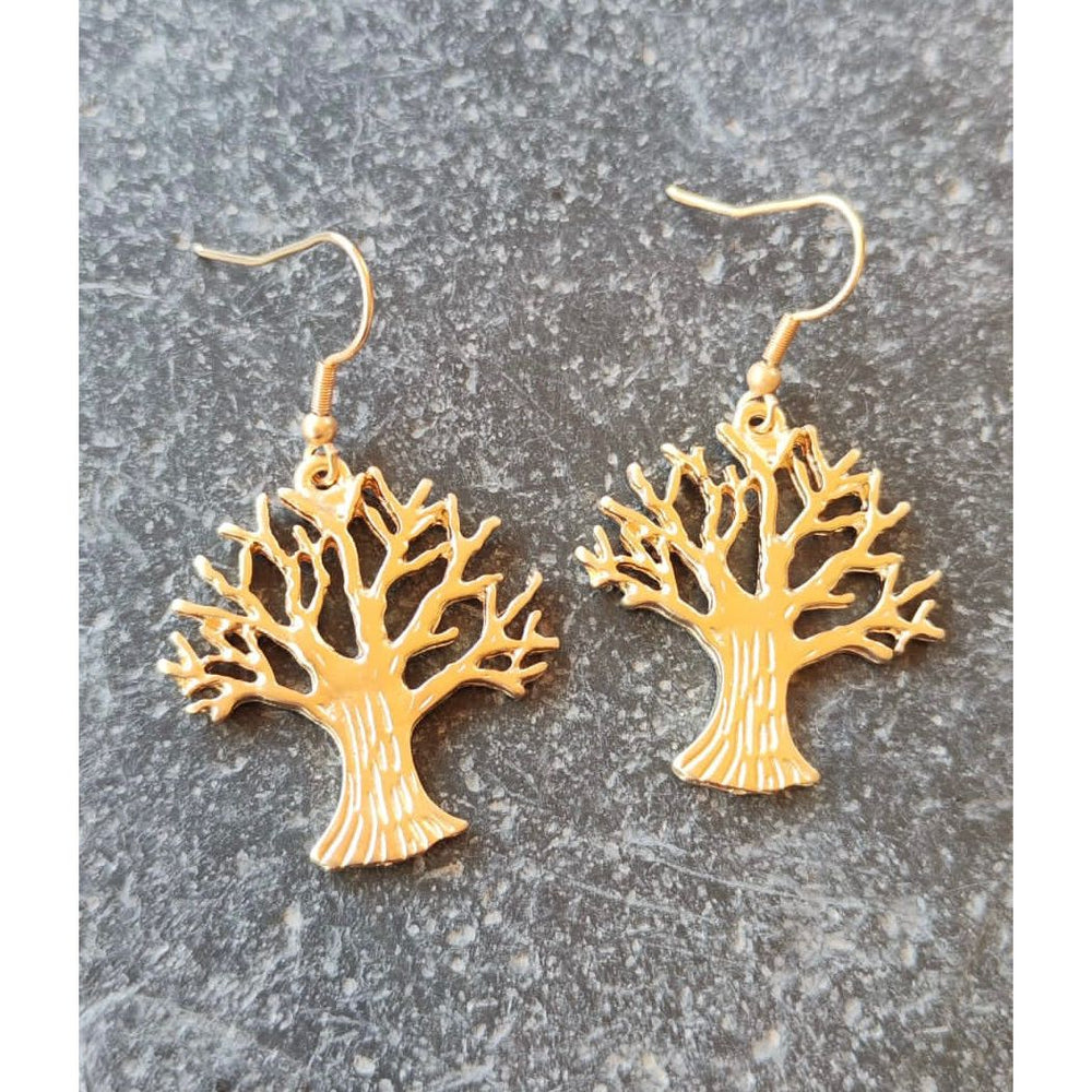 Pendientes Tree Dorados