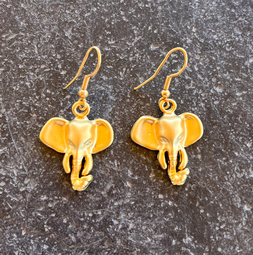 Pendientes Elephant Dorados