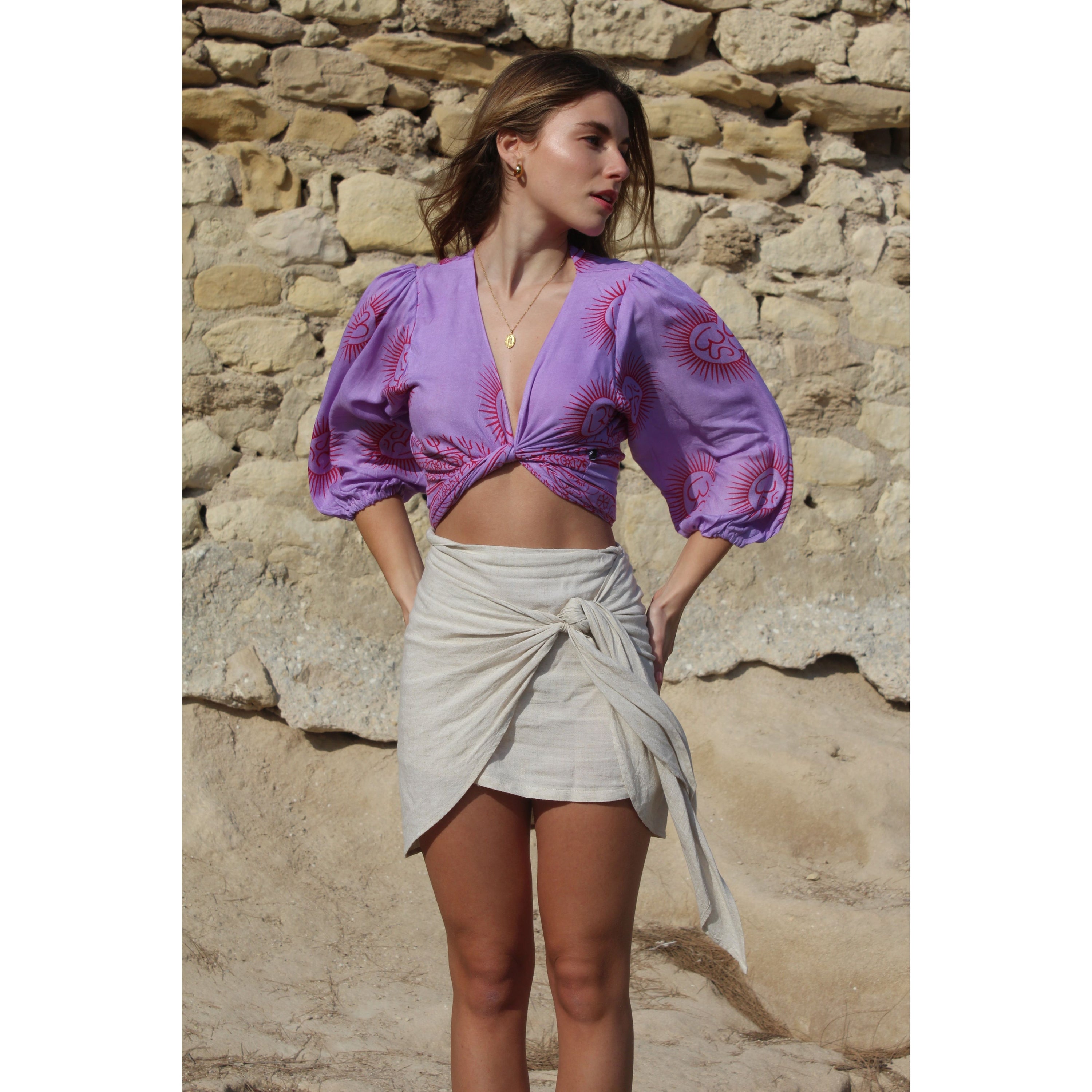 Bolero Lila/rojo