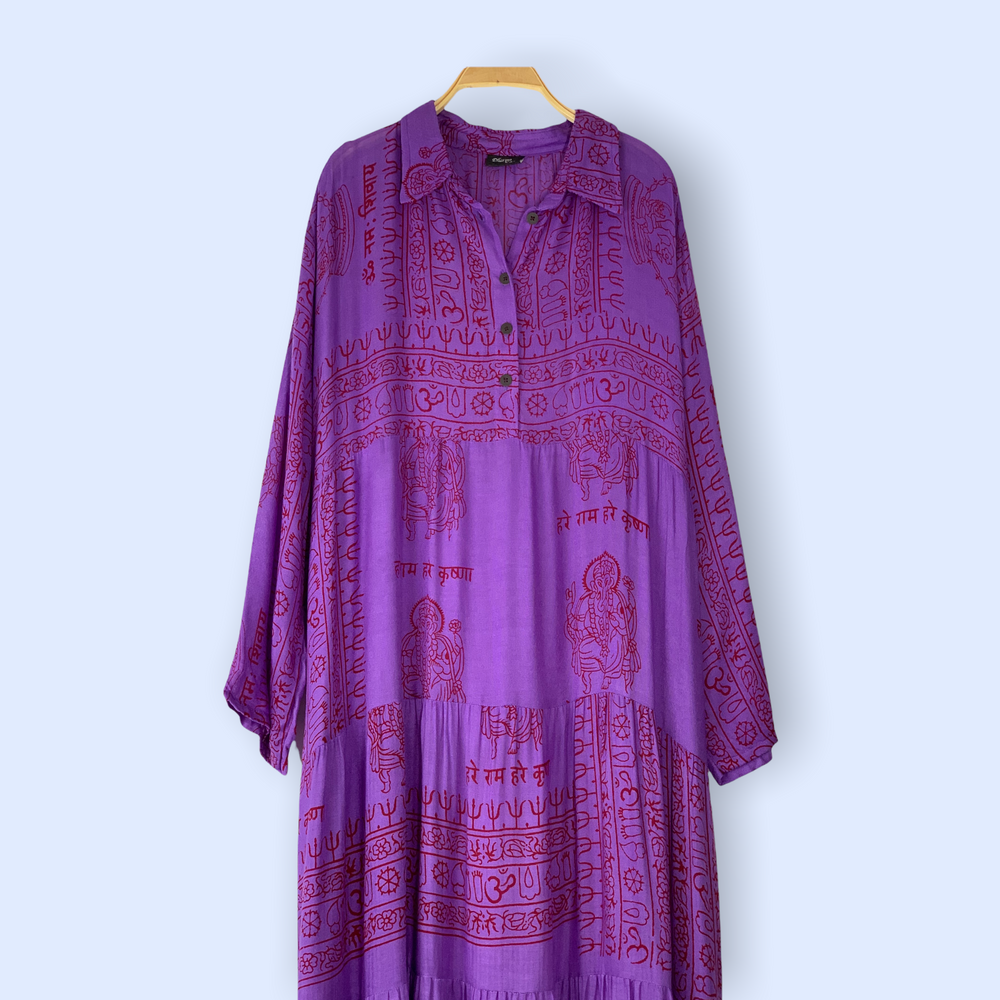 Vestido Camisero Morado