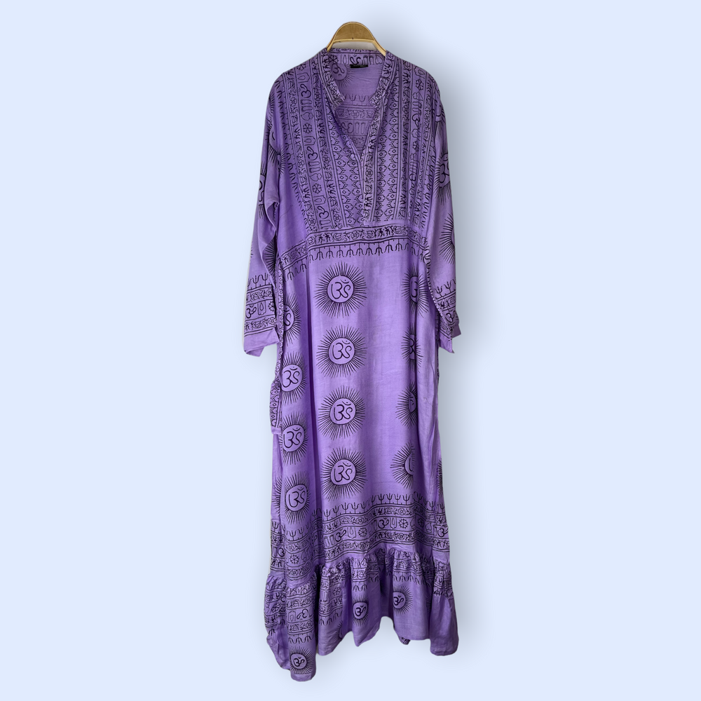 Vestido cuello mao Lila/morado