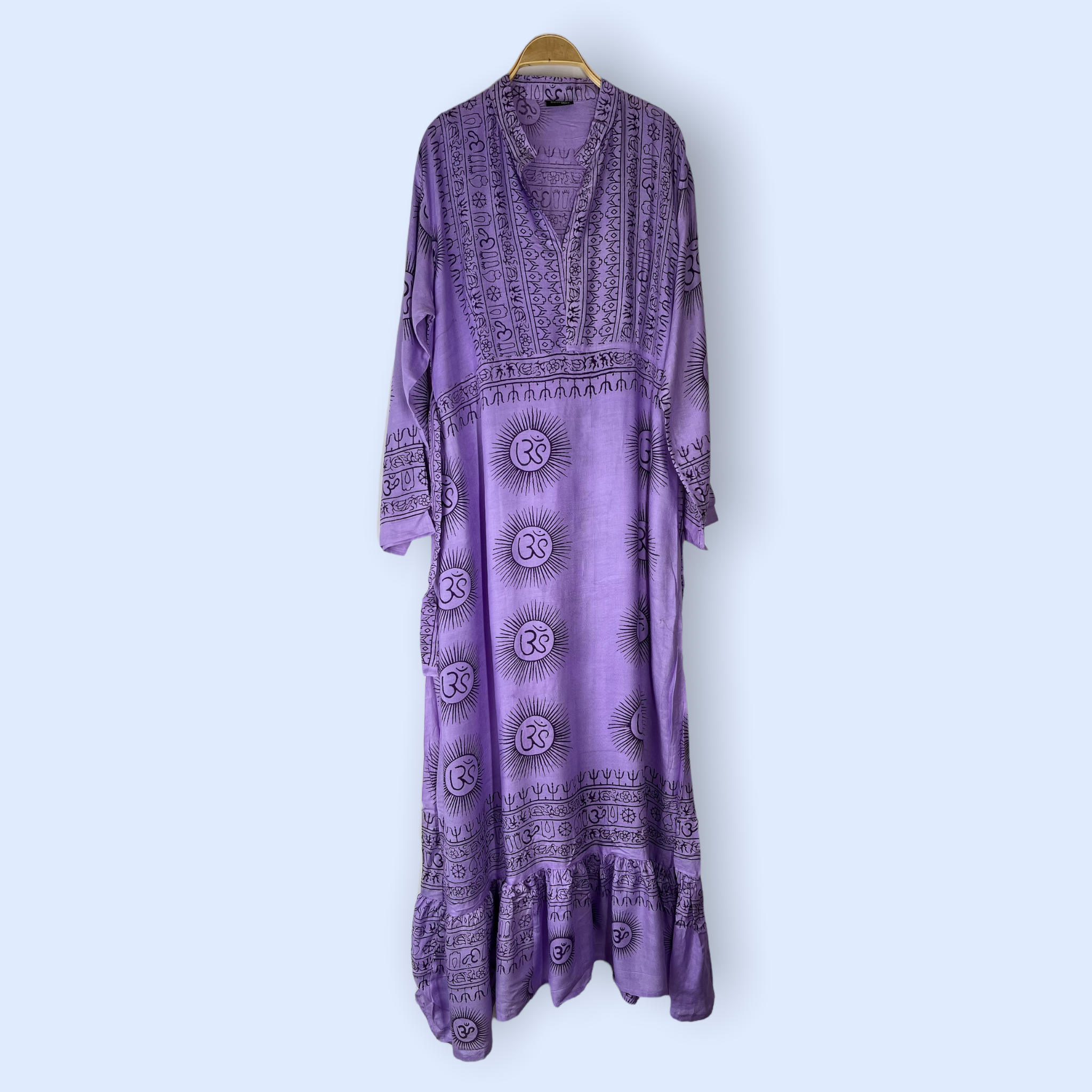 Vestido cuello mao Lila/morado