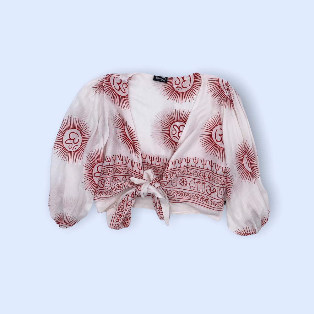 Bolero Blanco/rojo