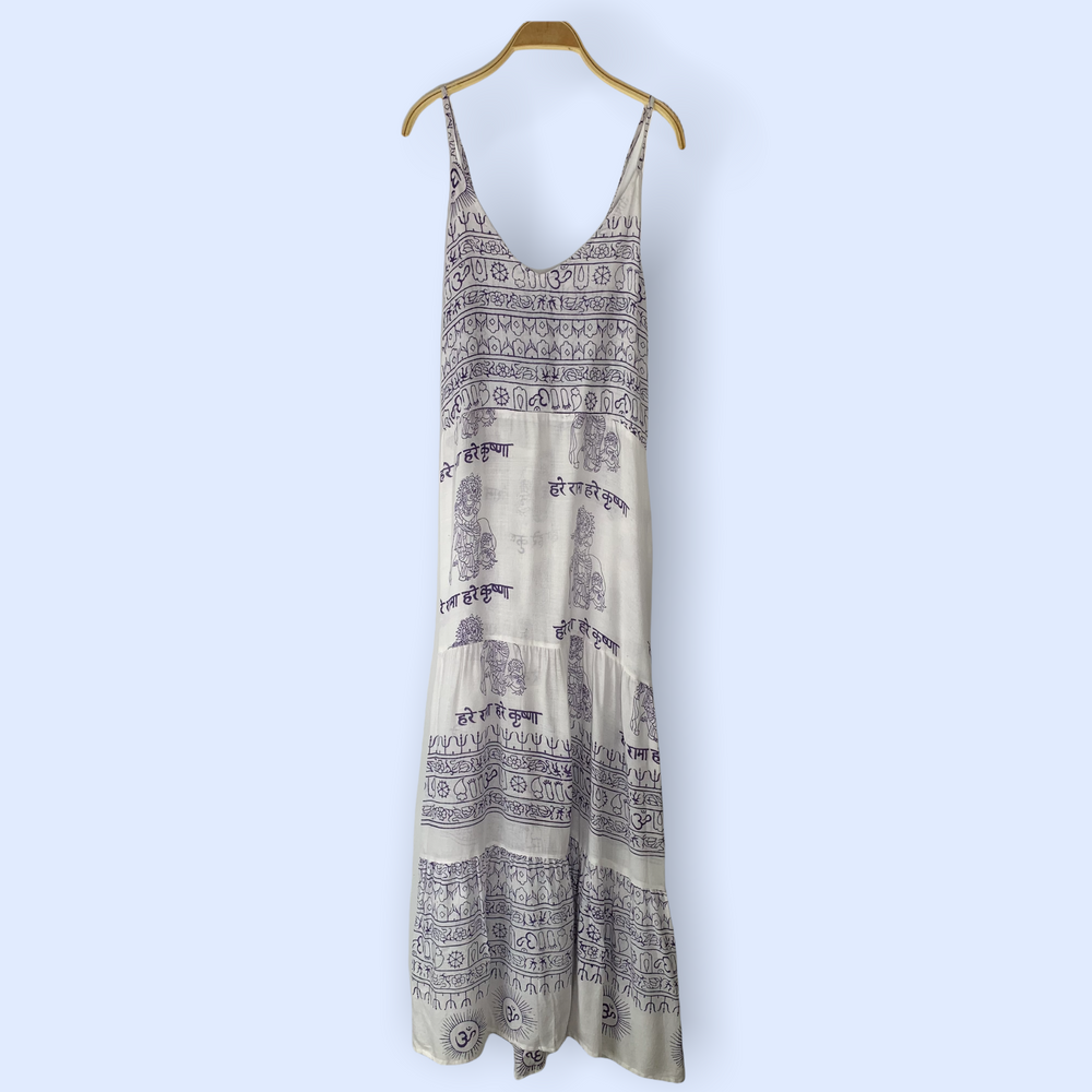 Vestido Tirantes Blanco/denim