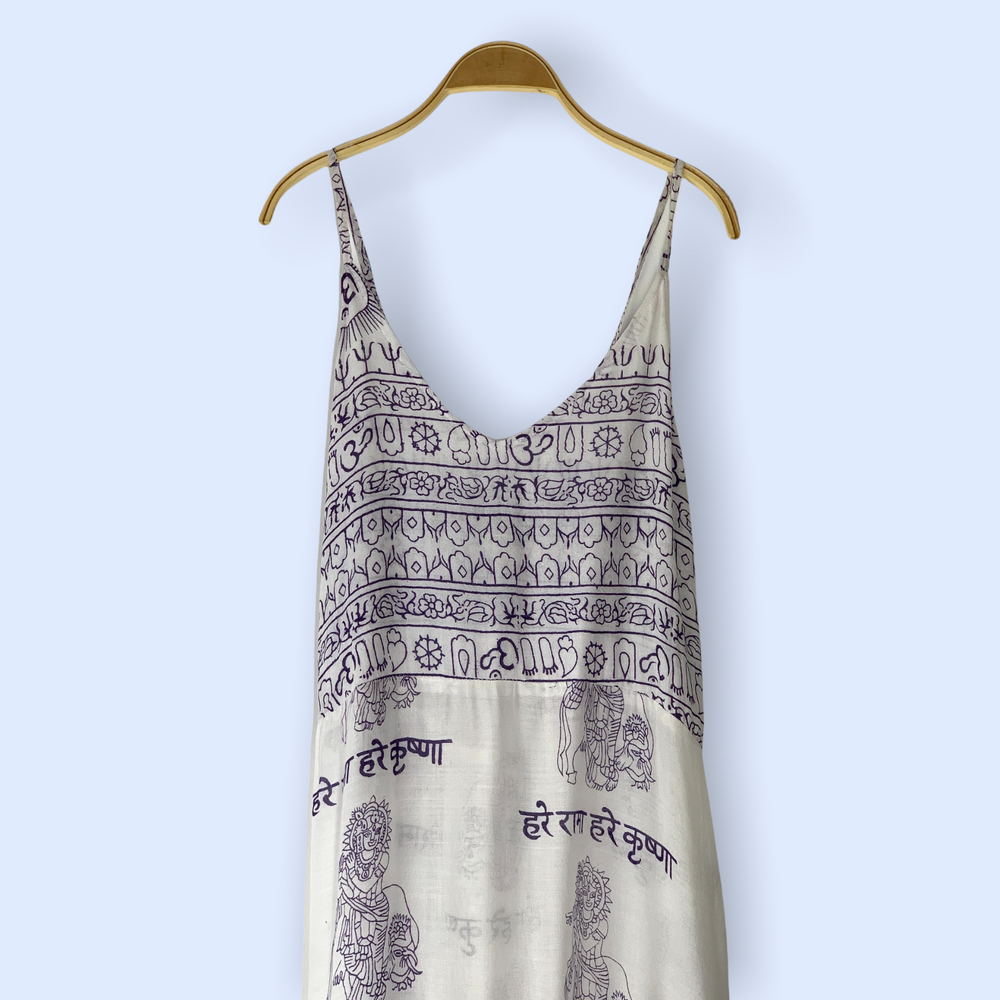Vestido Tirantes Blanco/denim