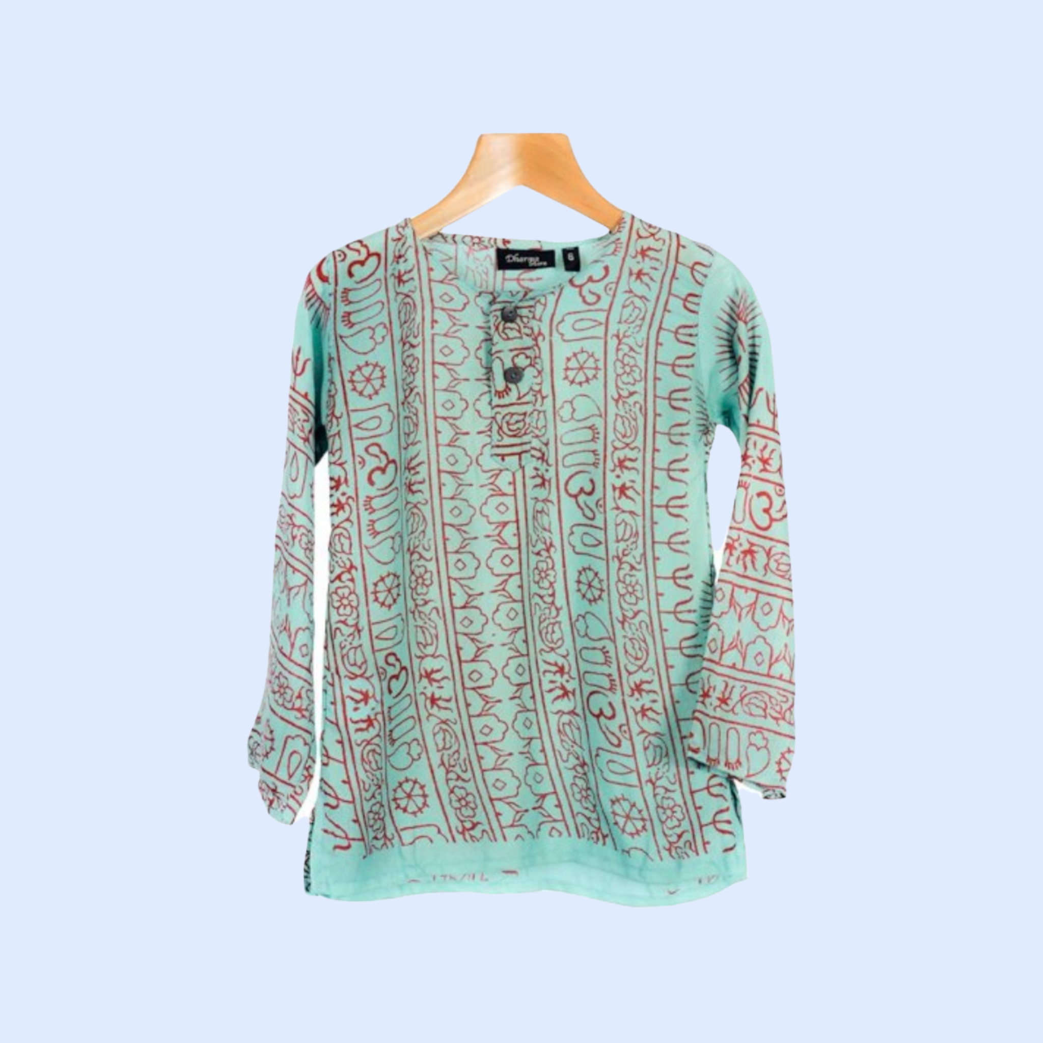 Kurta Turquesa/rojo de Niños
